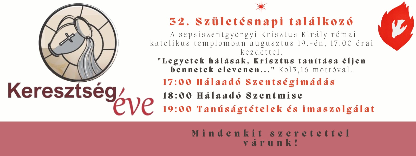 32. Születésnapi találkozó, Sepsiszentgyörgy, 2026. augusztus 19.